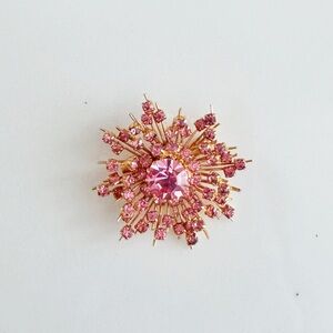 Vintage Pink Cluster Brooch